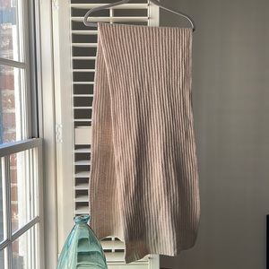 C by Bloomingdales Knit Cashmere Scarf in Beige